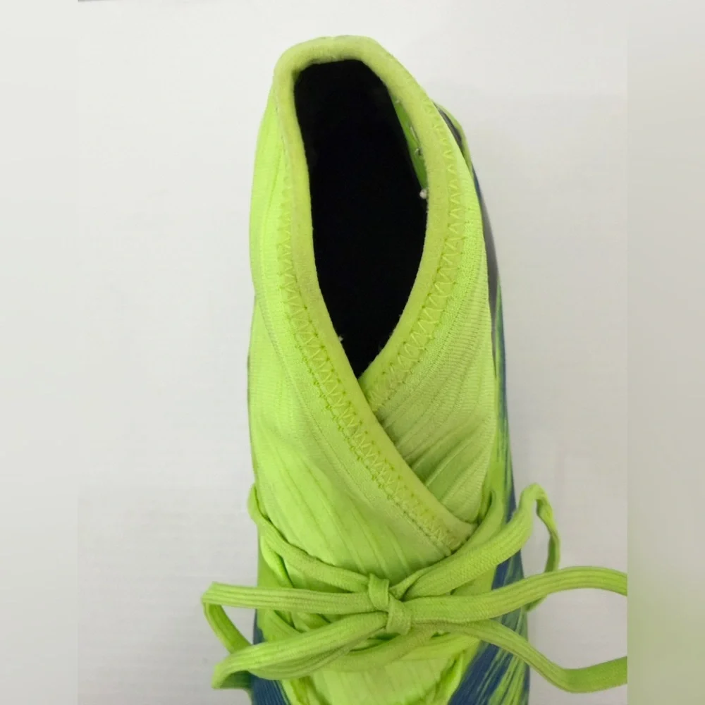 Men's Adidas Nemeziz 19.3 FG Soccer Cleats Green Blue - FV3988 - 12